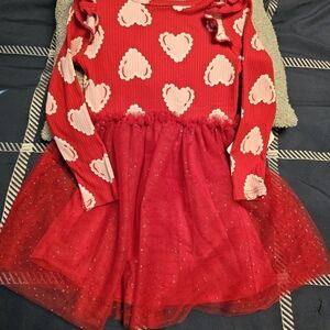 Celebrate It Red and Pink Heart Dress